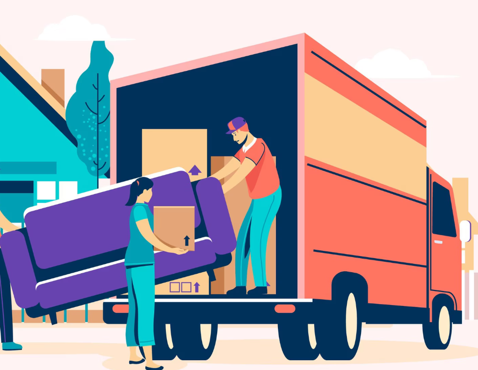 Professioneel verhuisteam Zatax BV aan het werk in België